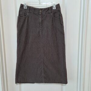 Eddie Bauer Corduroy Skirt, Midi, Size 4